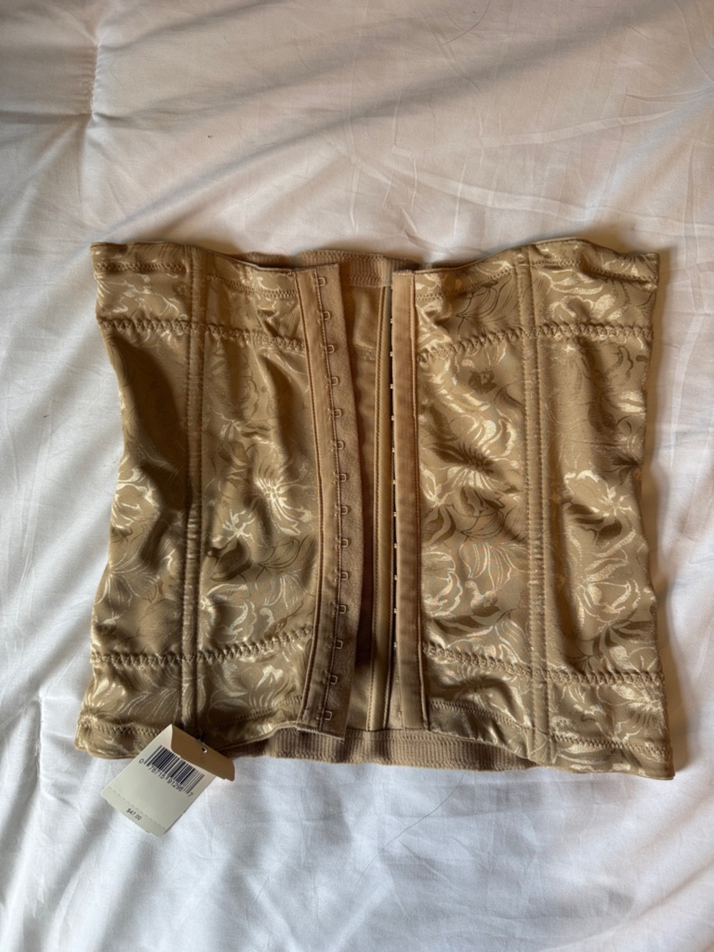 Maidenform Beige Floral Waist Cincher